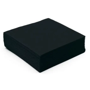 SRVN332 - Serviettes noires 32x32 cm